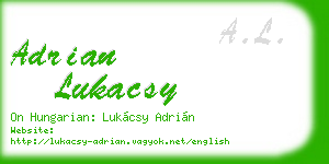 adrian lukacsy business card